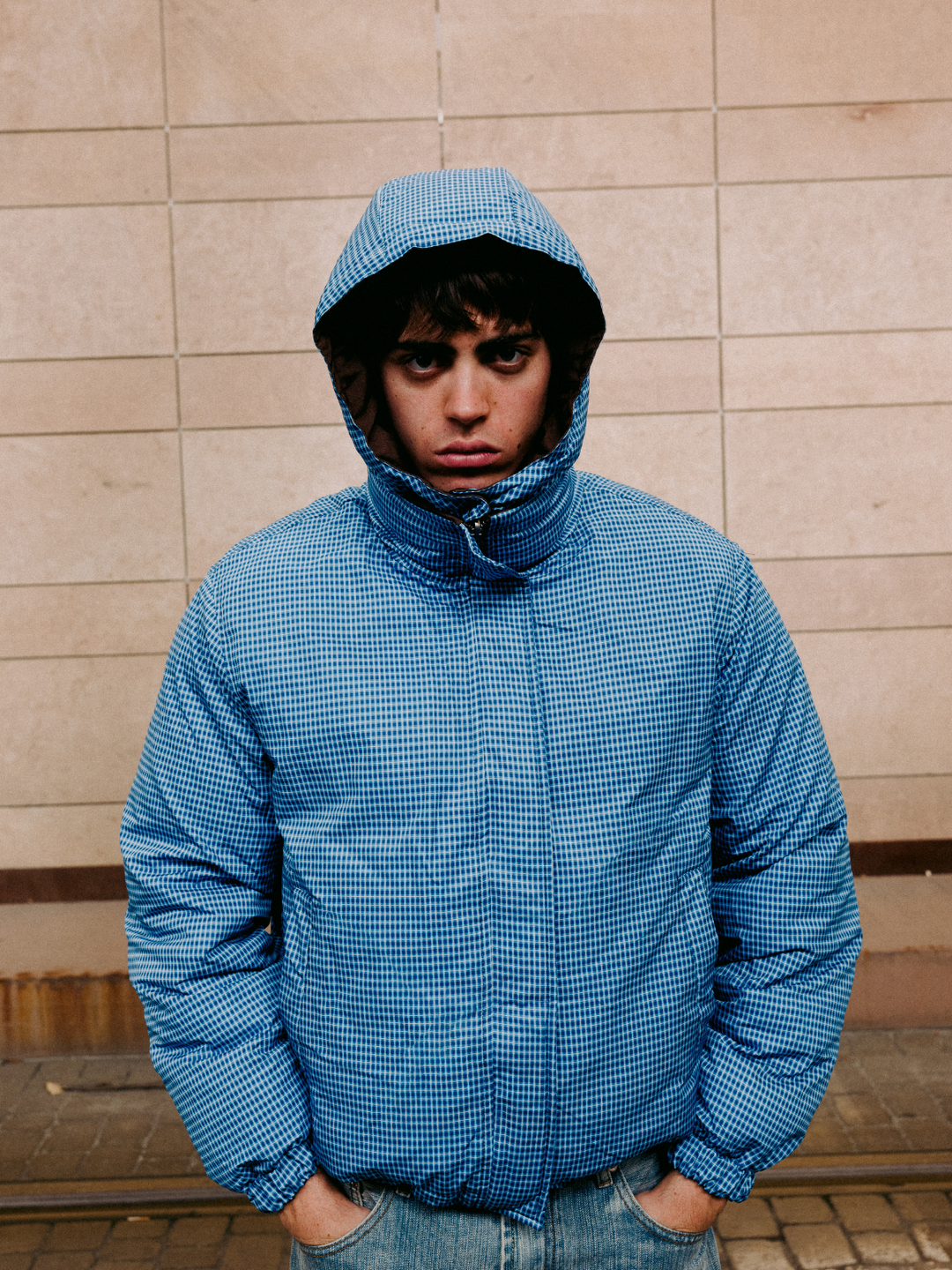 OVER5IZE "motion" DOUBLE-FACED PUFFER JACKET