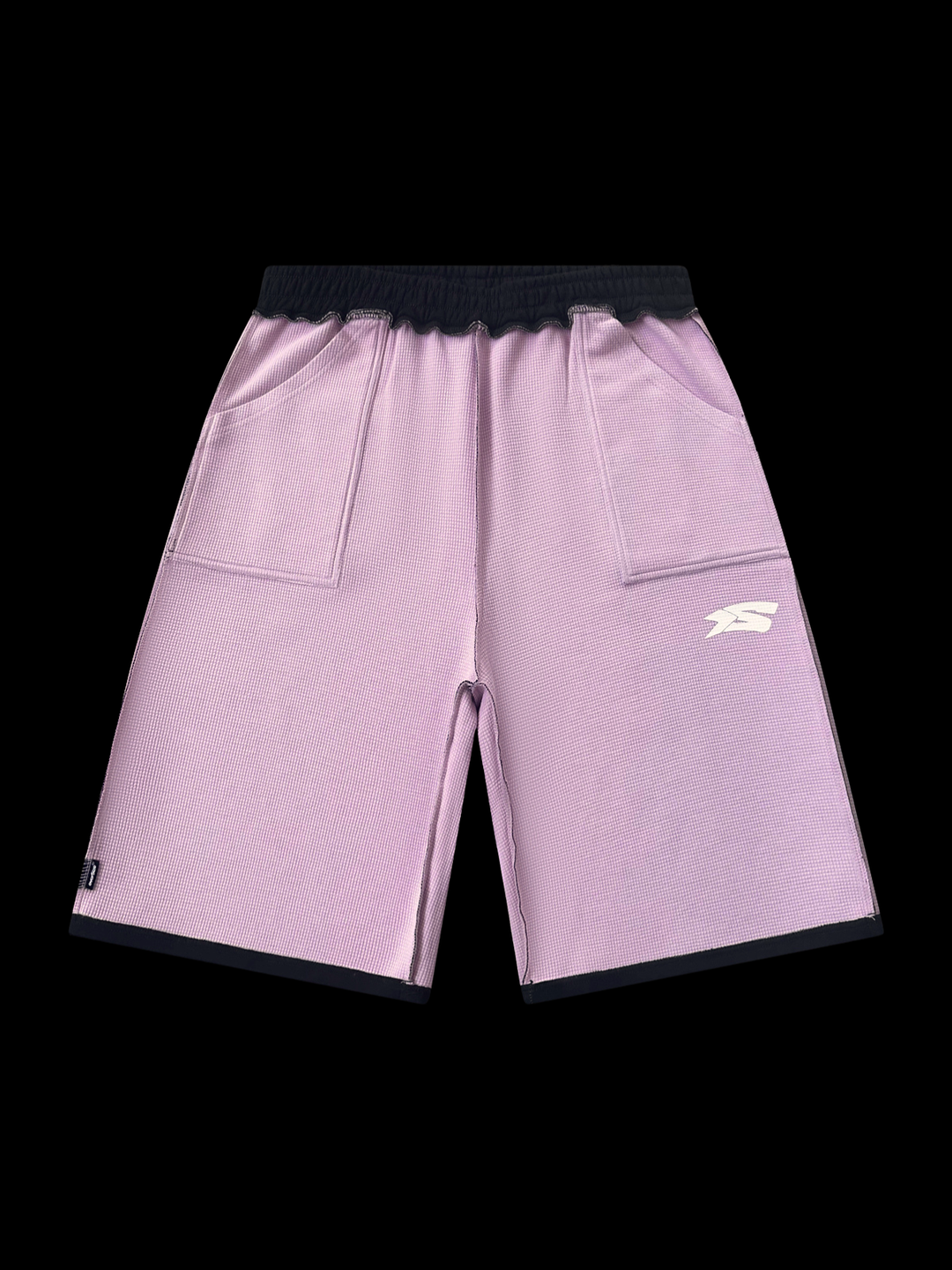 OVER5IZE "rookie" REVERSIBLE JORTS BLACK