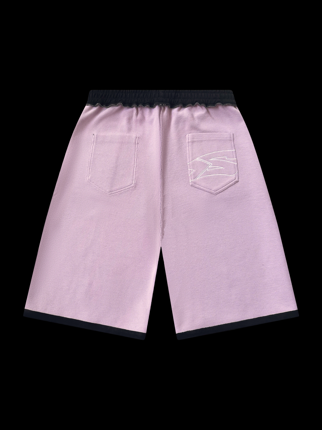 OVER5IZE "rookie" REVERSIBLE JORTS BLACK