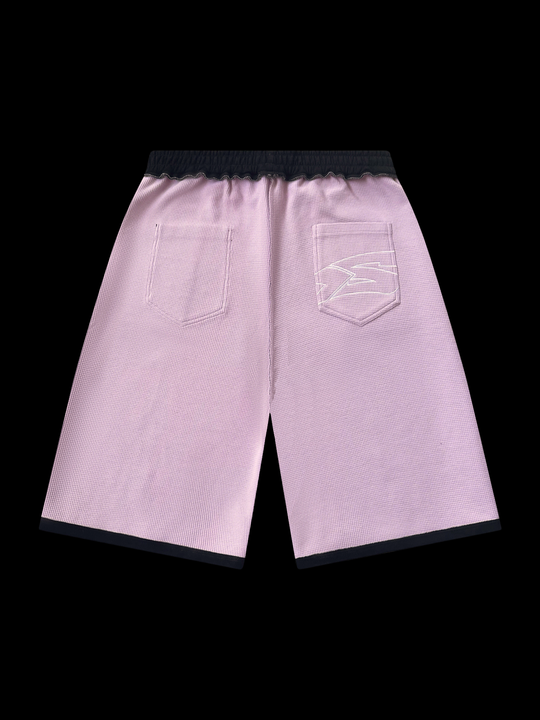 OVER5IZE "rookie" REVERSIBLE JORTS BLACK
