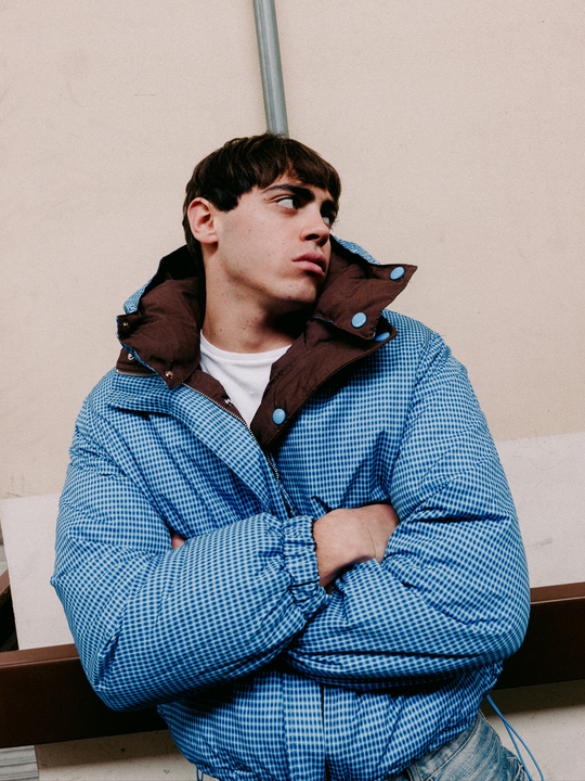 OVER5IZE "motion" DOUBLE-FACED PUFFER JACKET