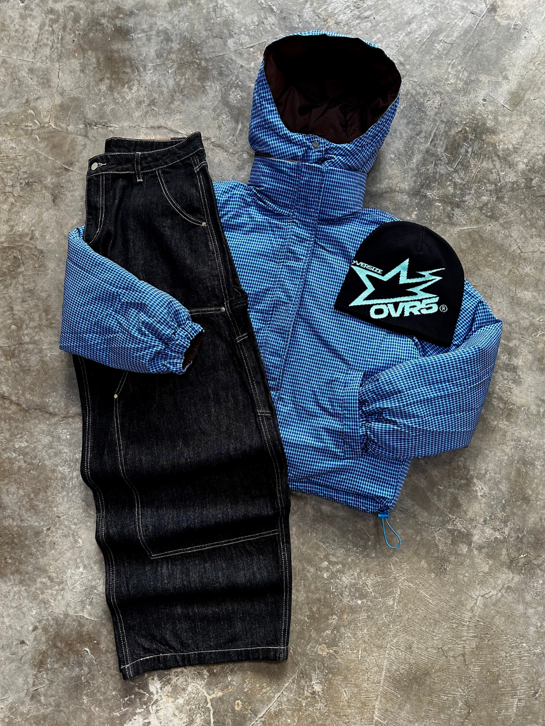 OVER5IZE "motion" DOUBLE-FACED PUFFER JACKET