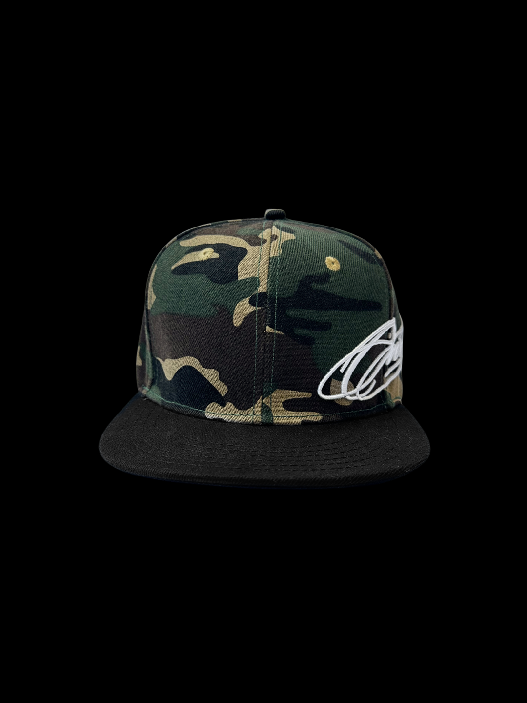 OVER5IZE "statement" SNAPBACK CAP CAMO