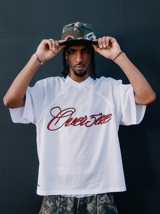 OVER5IZE "sketchy" JERSEY WHITE