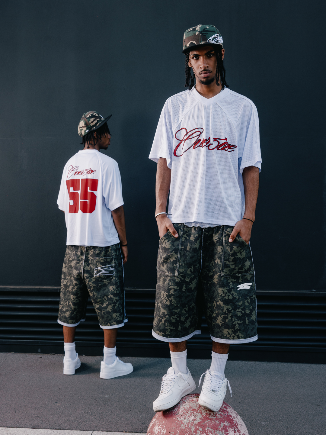 OVER5IZE "sketchy" JERSEY WHITE