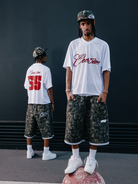 OVER5IZE "sketchy" JERSEY WHITE