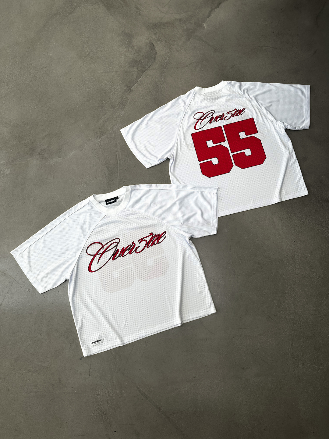 OVER5IZE "sketchy" JERSEY WHITE
