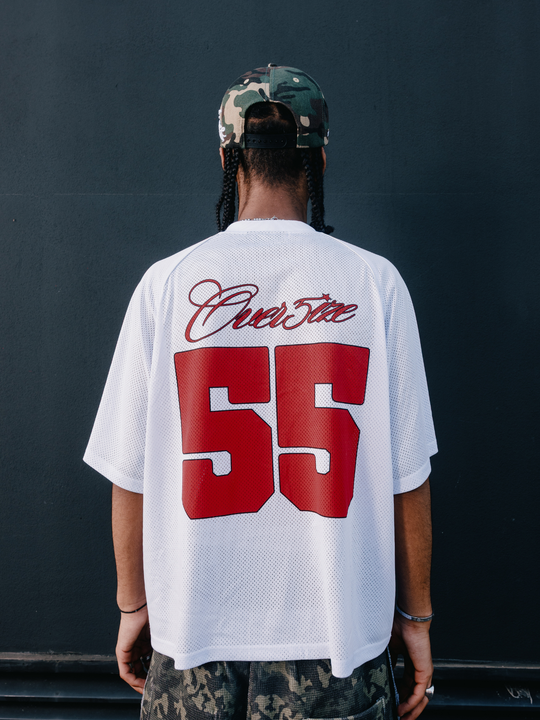 OVER5IZE "sketchy" JERSEY WHITE
