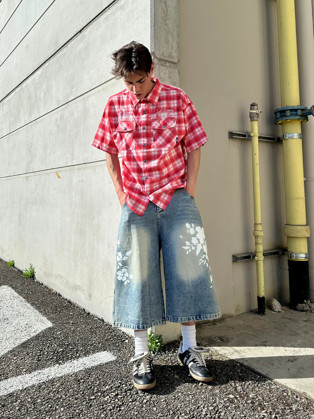OVER5IZE "fragment" SHIRT RED