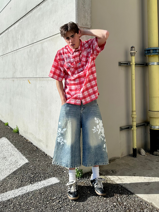 OVER5IZE "fragment" SHIRT RED