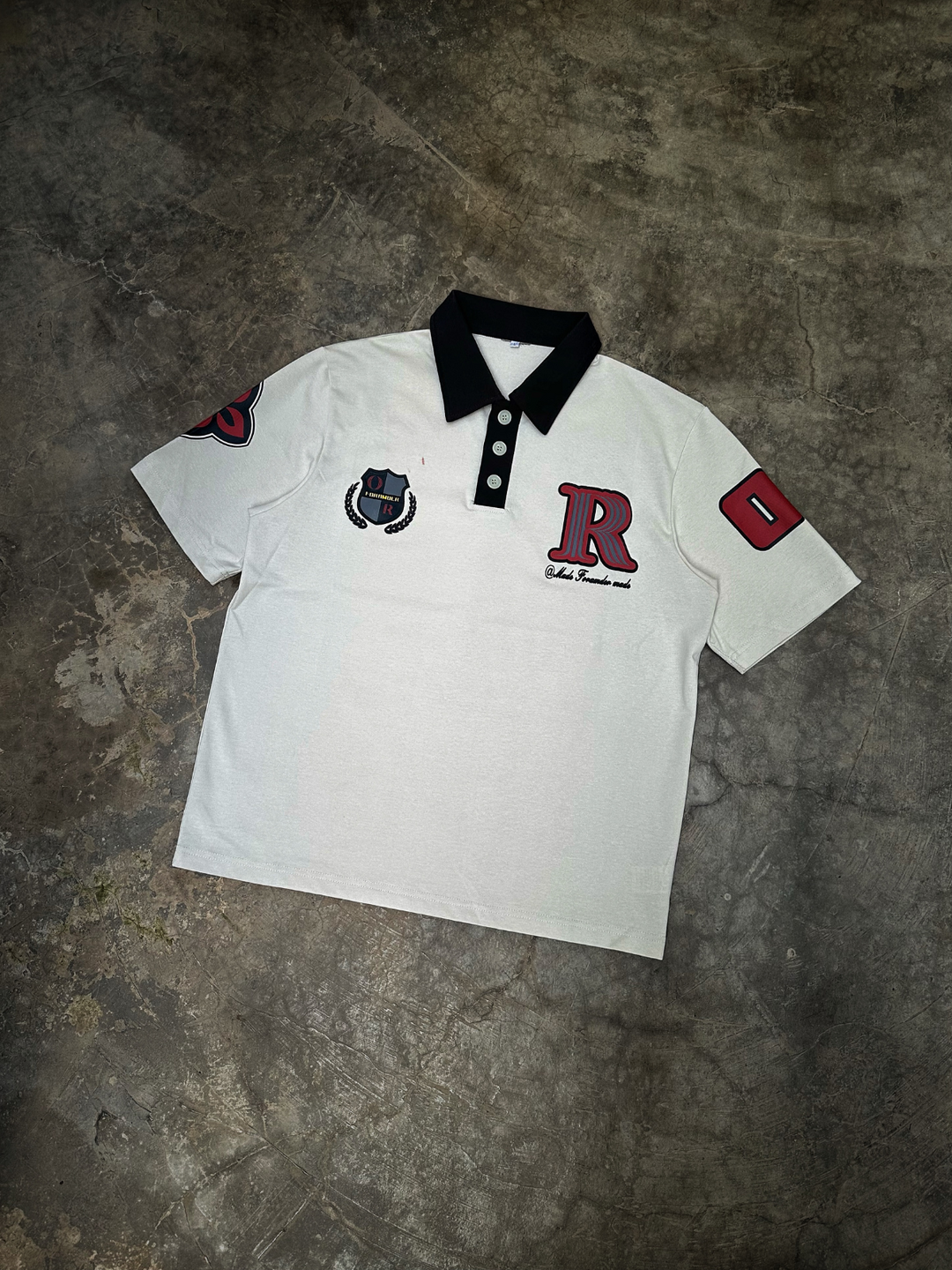 OVER5IZE "glare" POLO BEIGE