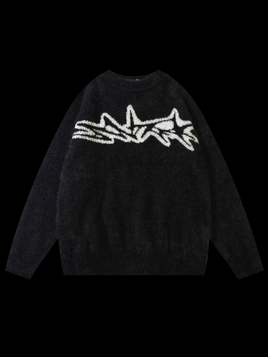 OVER5IZE "shiver" SWEATER BLACK