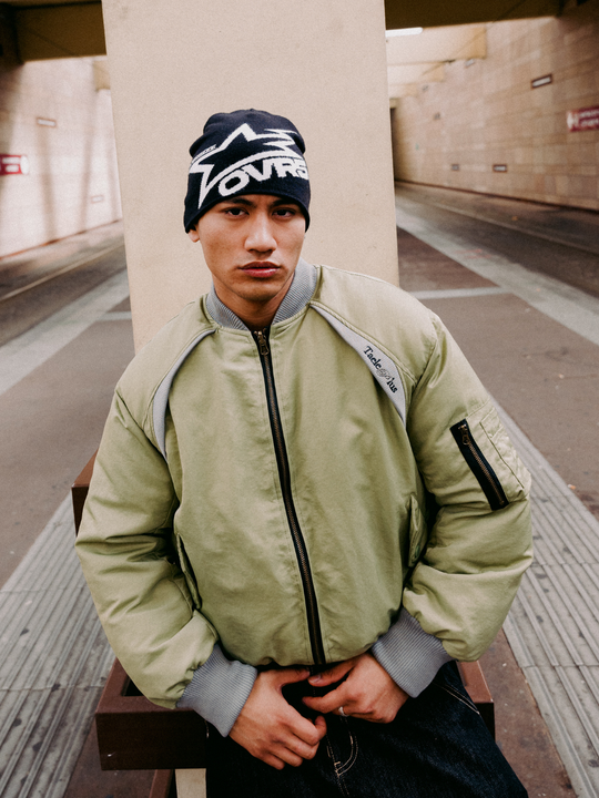 OVER5IZE "bleakness" BEANIE PINK