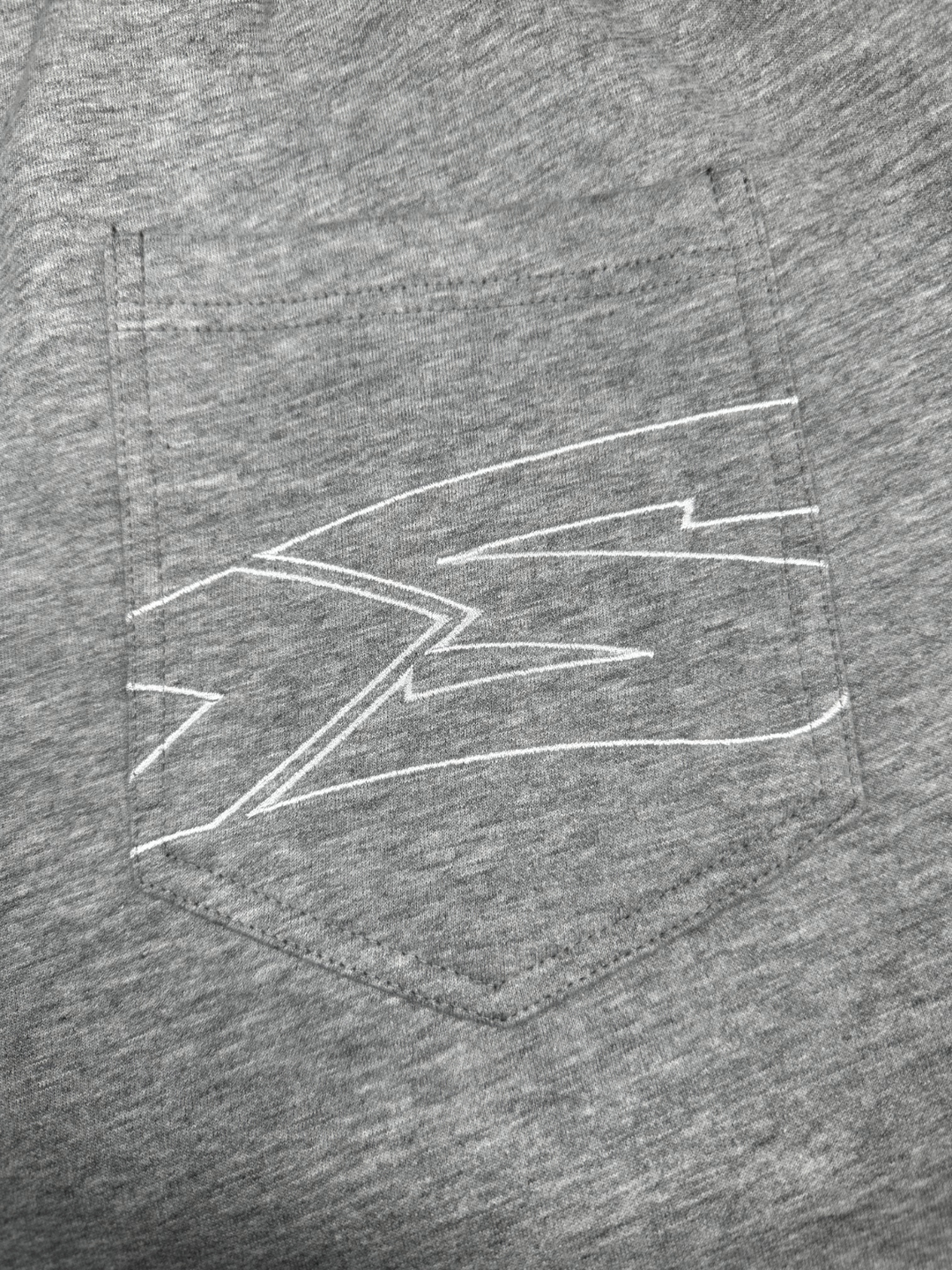 OVER5IZE "rookie" REVERSIBLE JORTS GREY