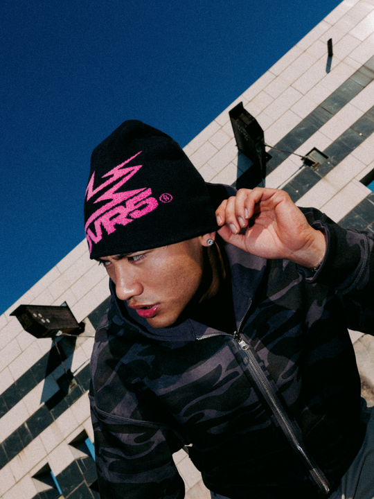 OVER5IZE "bleakness" BEANIE PINK