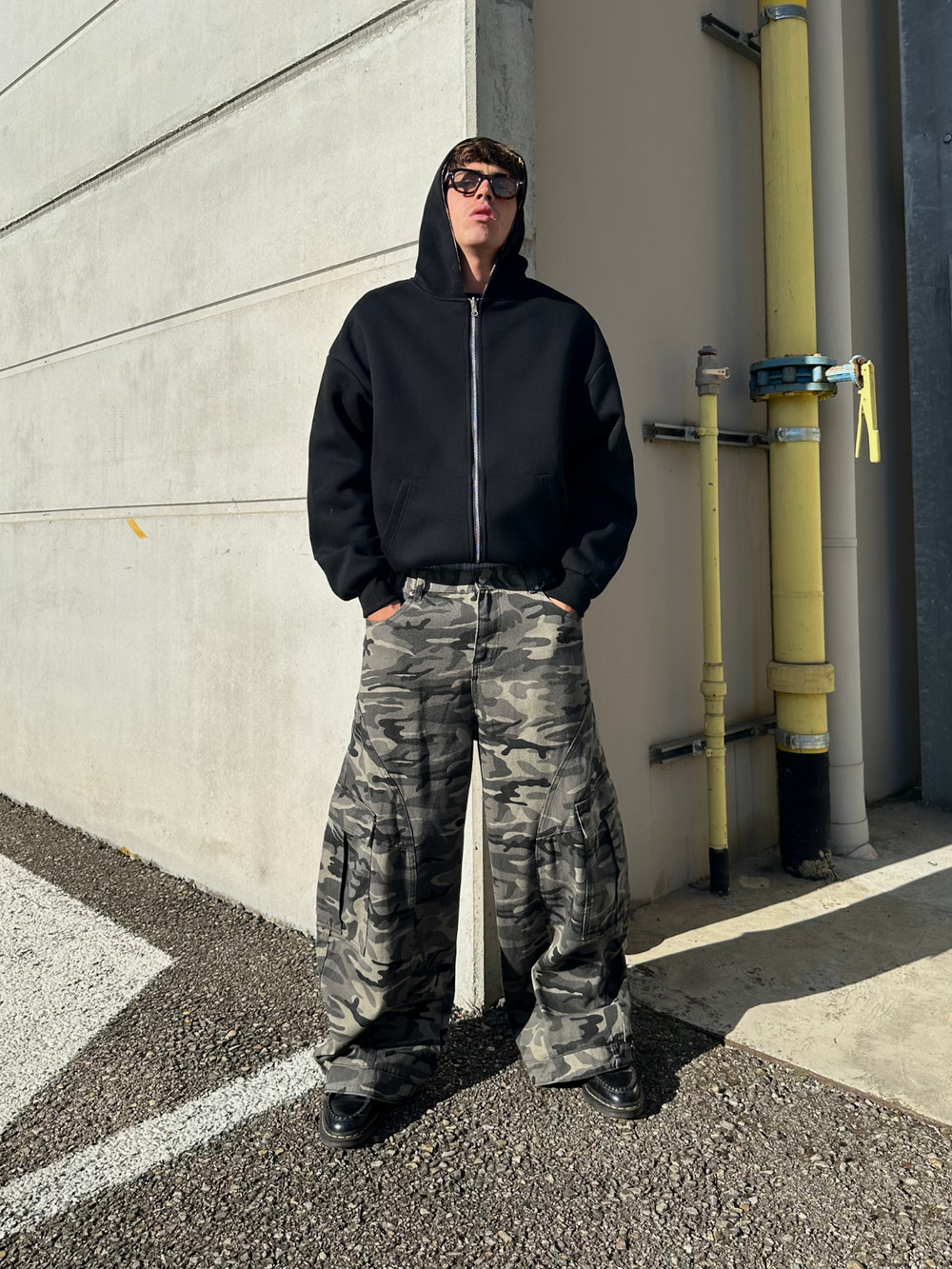 OVER5IZE "timber" CAMO JEANS