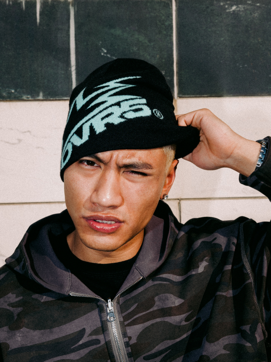 OVER5IZE "bleakness" BEANIE PINK