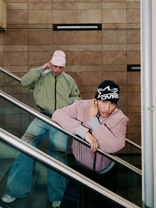 OVER5IZE "bleakness" BEANIE PINK