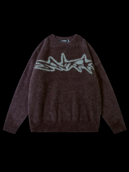 OVER5IZE "shiver" SWEATER BROWN