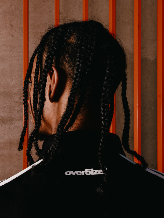 OVER5IZE "slyth" POLO BLACK