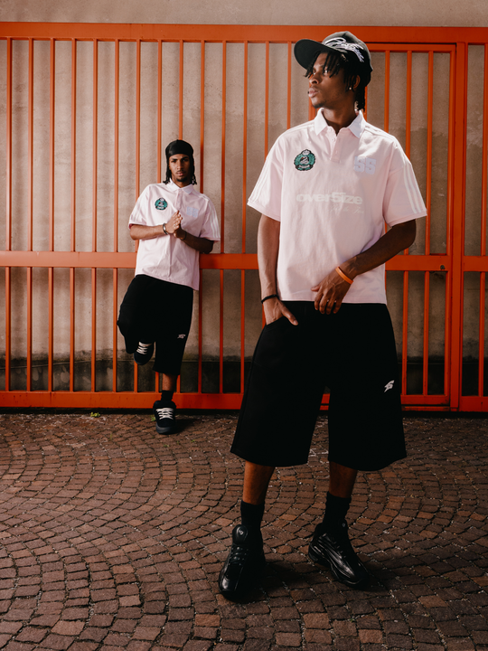 OVER5IZE "slyth" POLO PINK