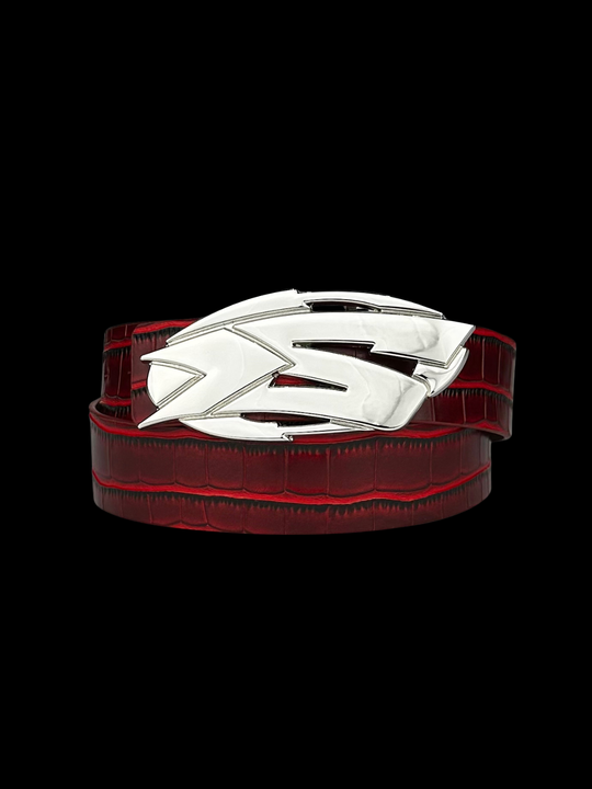 OVER5IZE "signature" BELT RED
