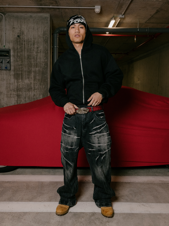 OVER5IZE "signature" BELT RED