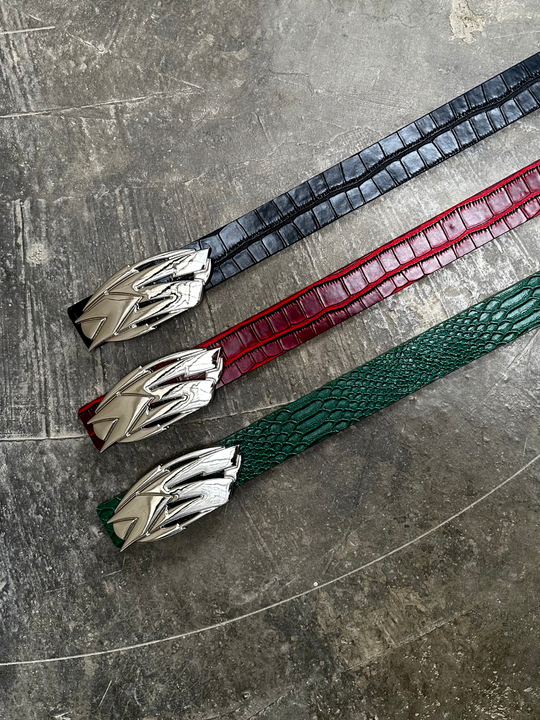 OVER5IZE "signature" BELT RED