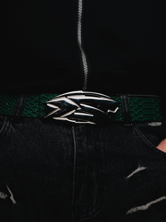 OVER5IZE "signature" BELT GREEN