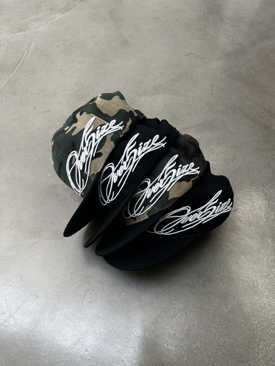 OVER5IZE "statement" SNAPBACK CAP CAMO