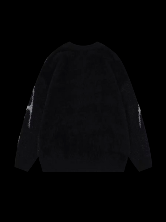 OVER5IZE "rime" SWEATER BLACK