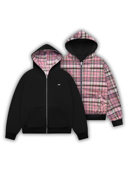 OVER5IZE “forever” REVERSIBLE JACKET BLACK