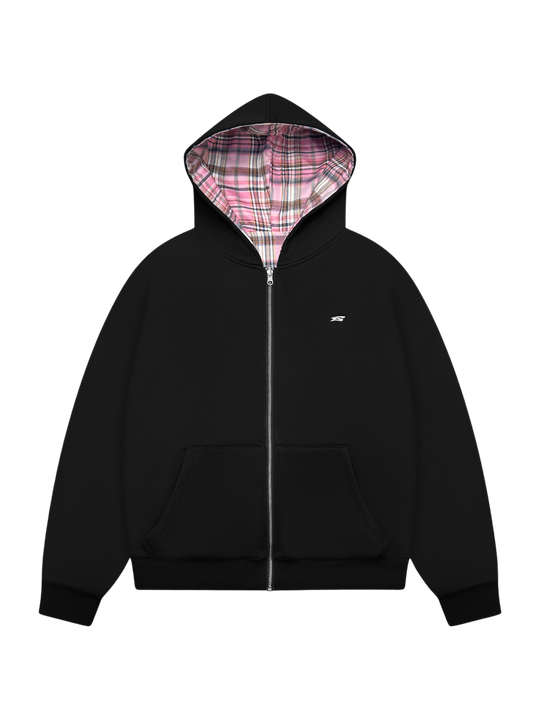 OVER5IZE “forever” REVERSIBLE JACKET BLACK