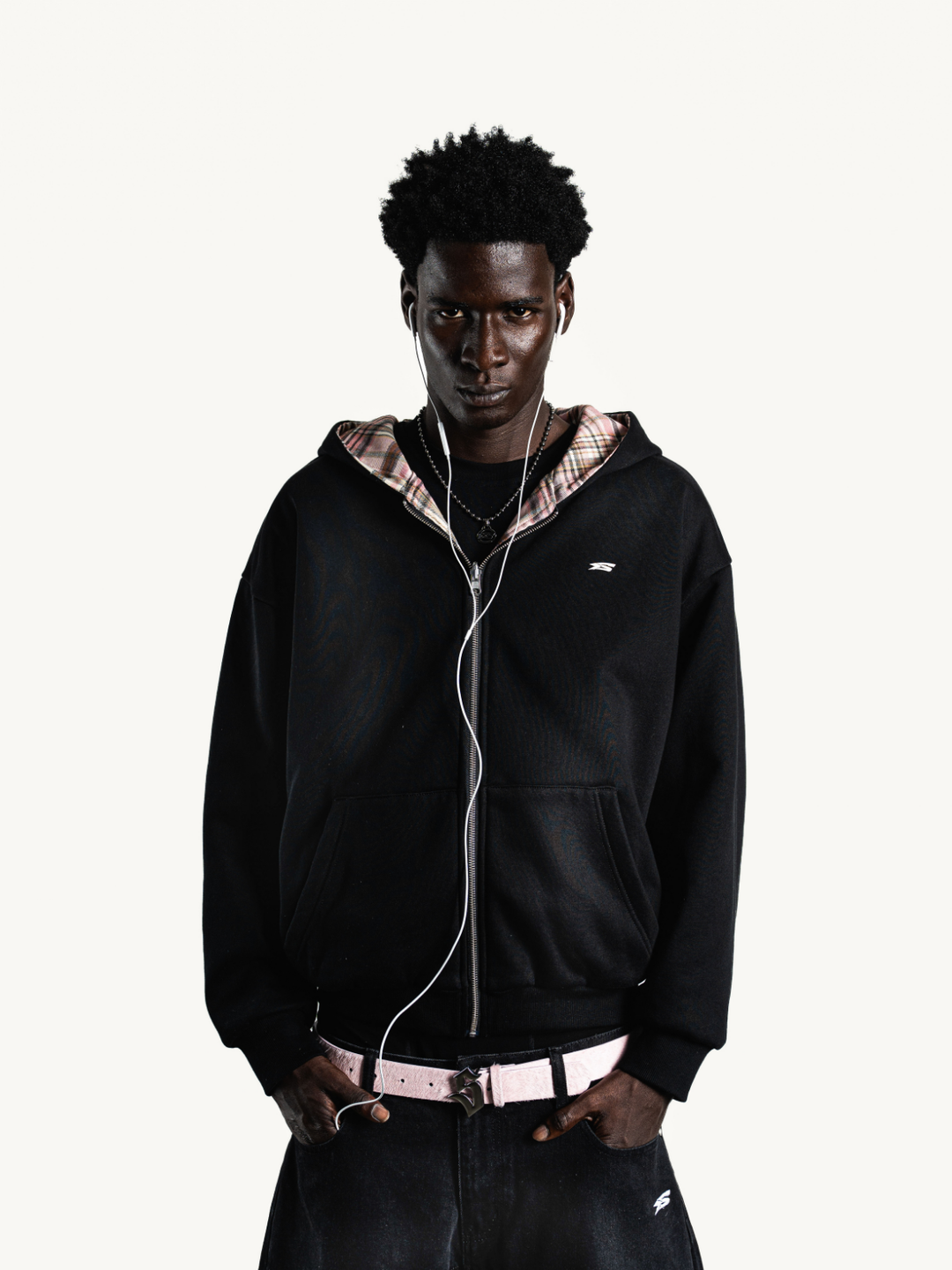 OVER5IZE “forever” REVERSIBLE JACKET BLACK