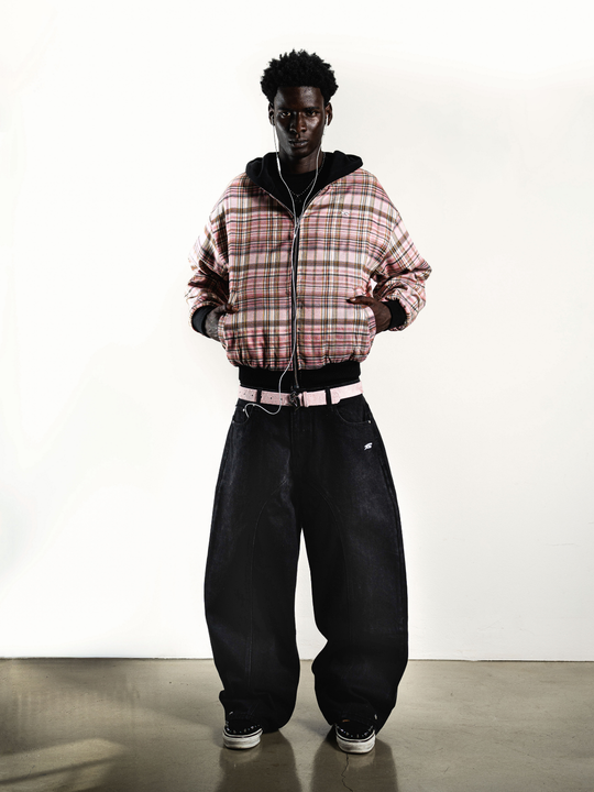 OVER5IZE “forever” REVERSIBLE JACKET BLACK