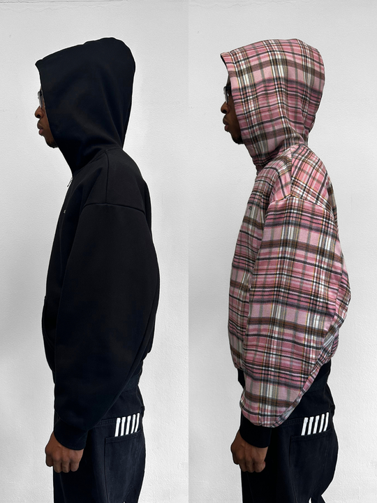 OVER5IZE “forever” REVERSIBLE JACKET BLACK