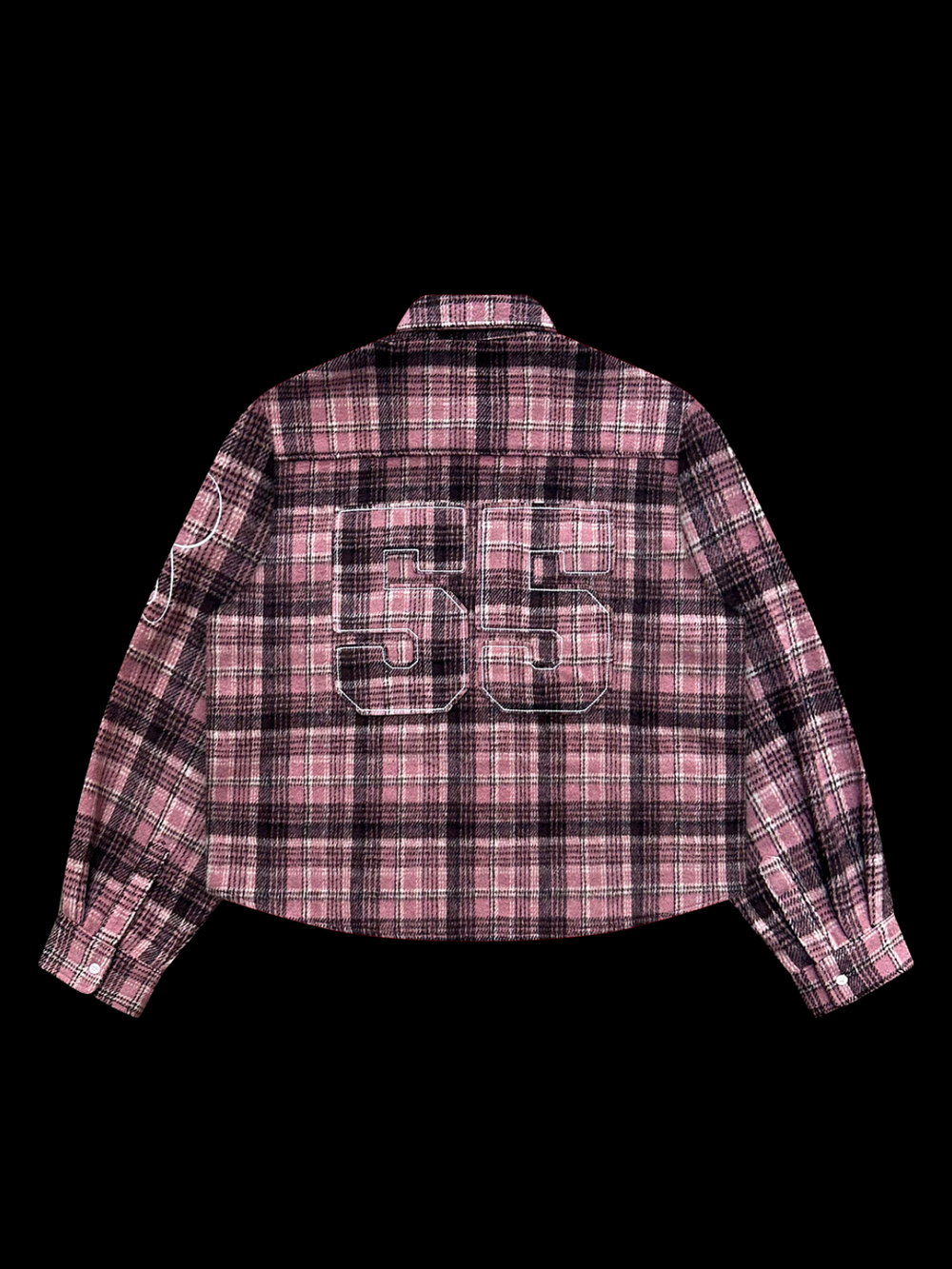 OVER5IZE “plaidy” FLANNEL SHIRT PINK