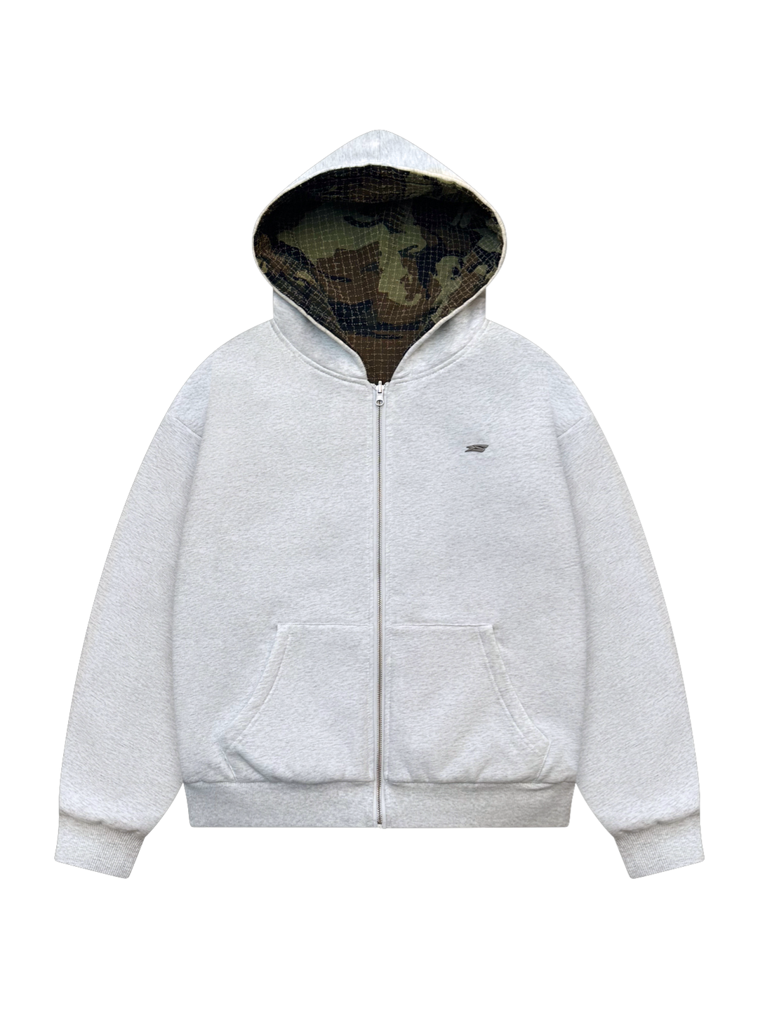 OVER5IZE “forever” REVERSIBLE JACKET GREY