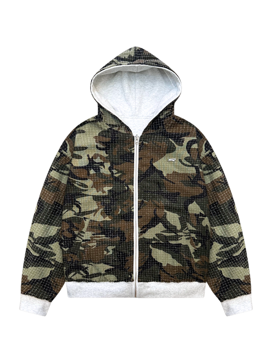 OVER5IZE “forever” REVERSIBLE JACKET GREY