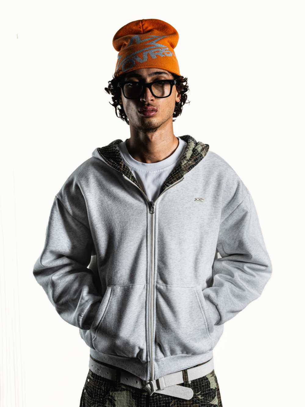 OVER5IZE “forever” REVERSIBLE JACKET GREY
