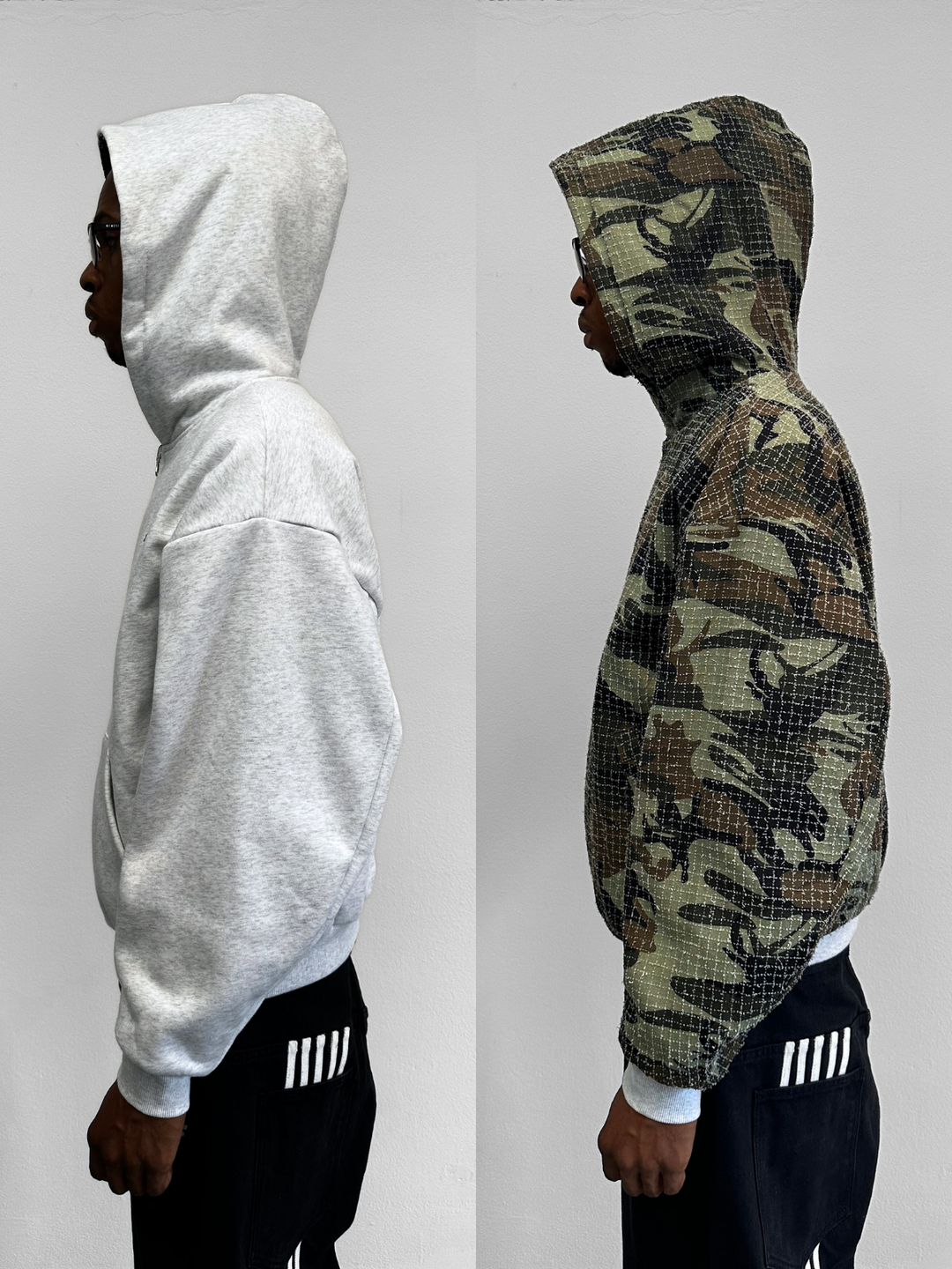 OVER5IZE “forever” REVERSIBLE JACKET GREY