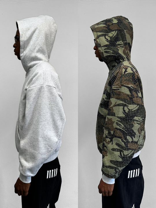 OVER5IZE “forever” REVERSIBLE JACKET GREY