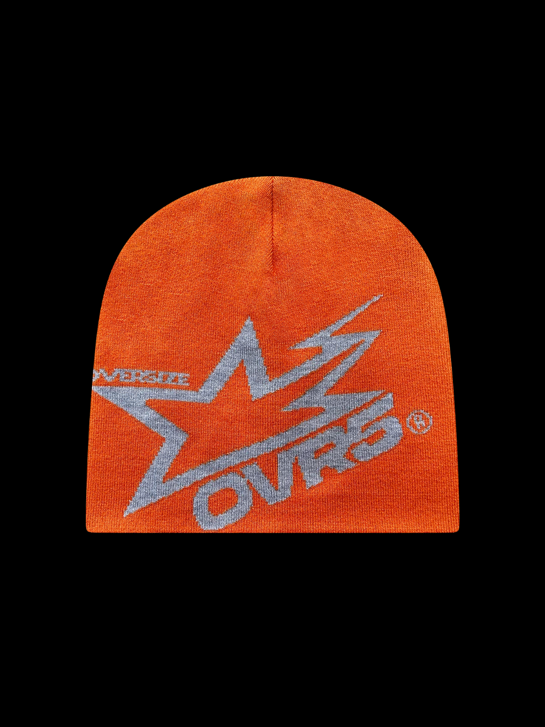 OVER5IZE "star" BEANIE ORANGE & SILVER