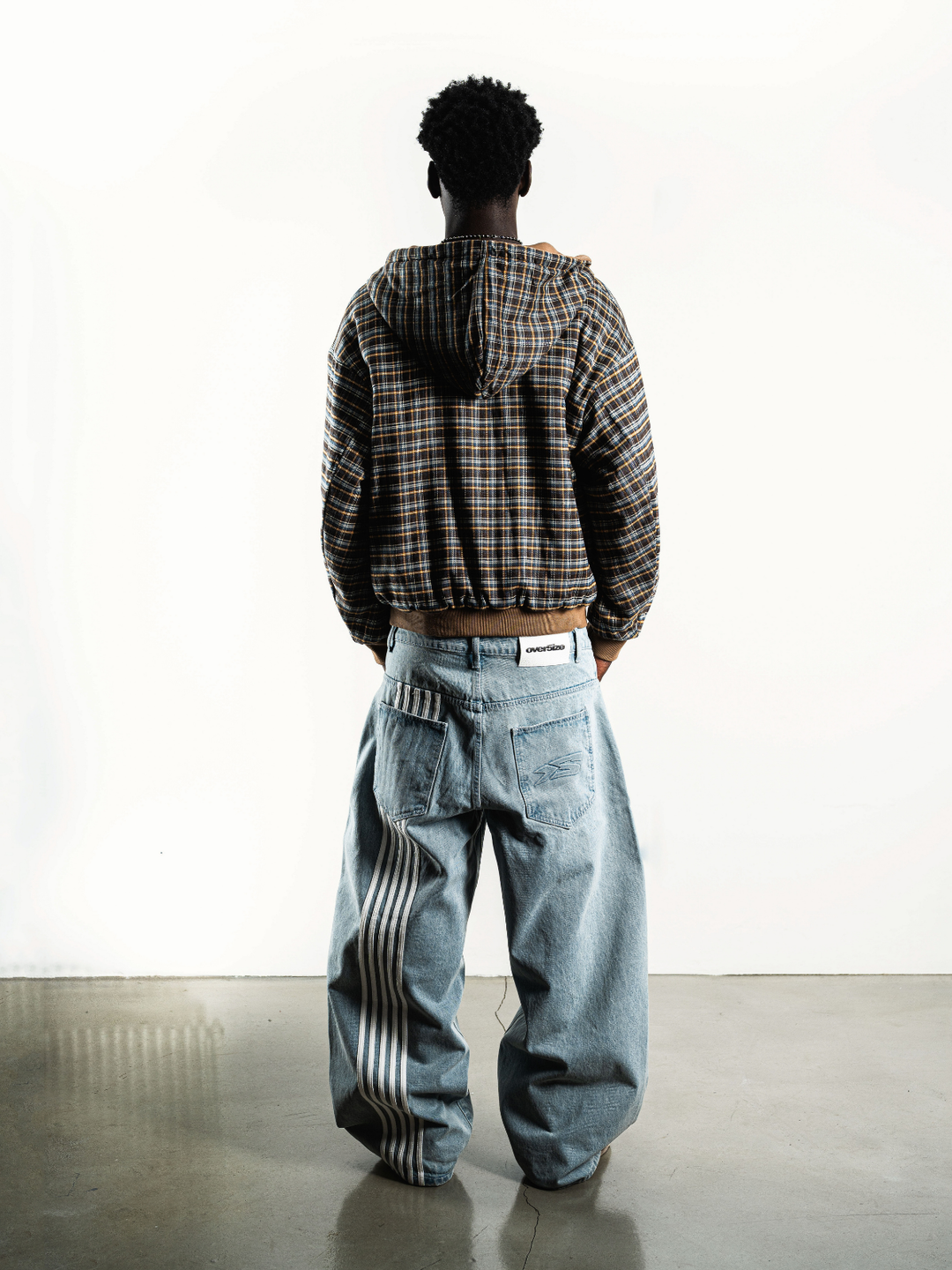 OVER5IZE “forever” REVERSIBLE JACKET BROWN