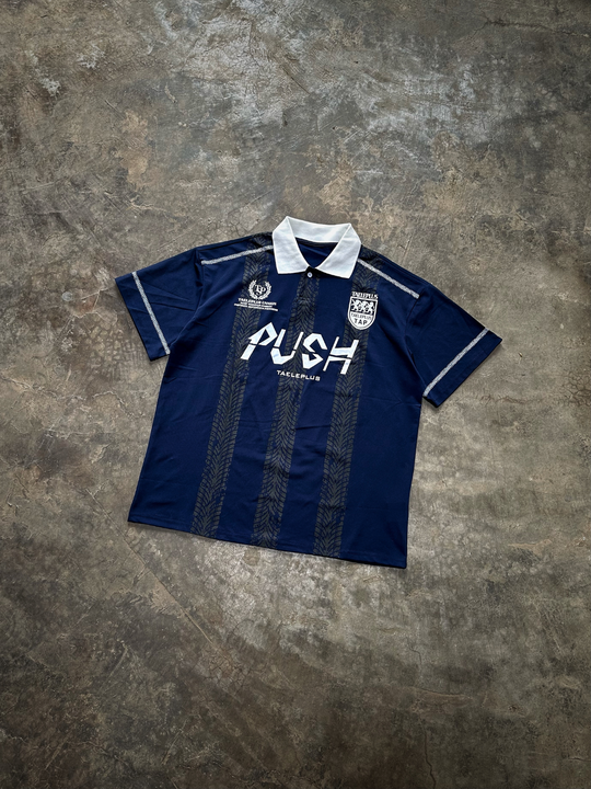 OVER5IZE "snap" POLO BLUE