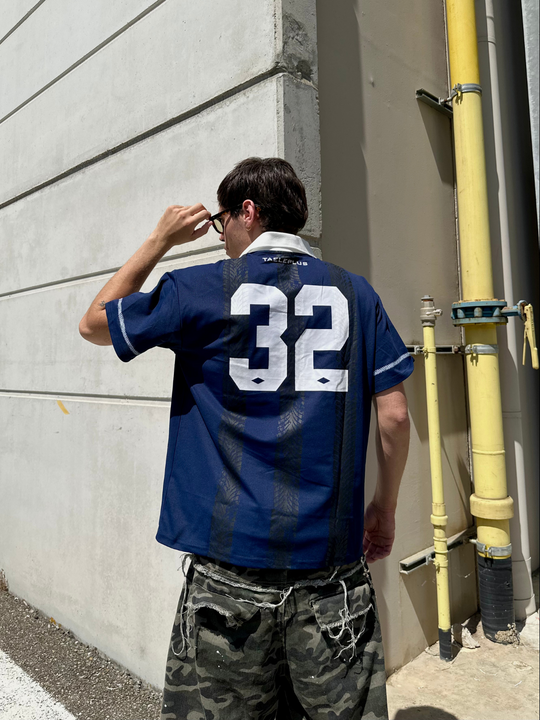 OVER5IZE "snap" POLO BLUE