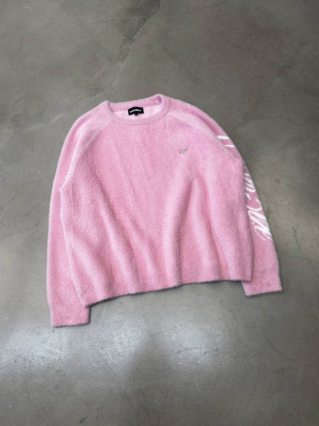 OVER5IZE “wildy” MOHAIR SWEATER PINK