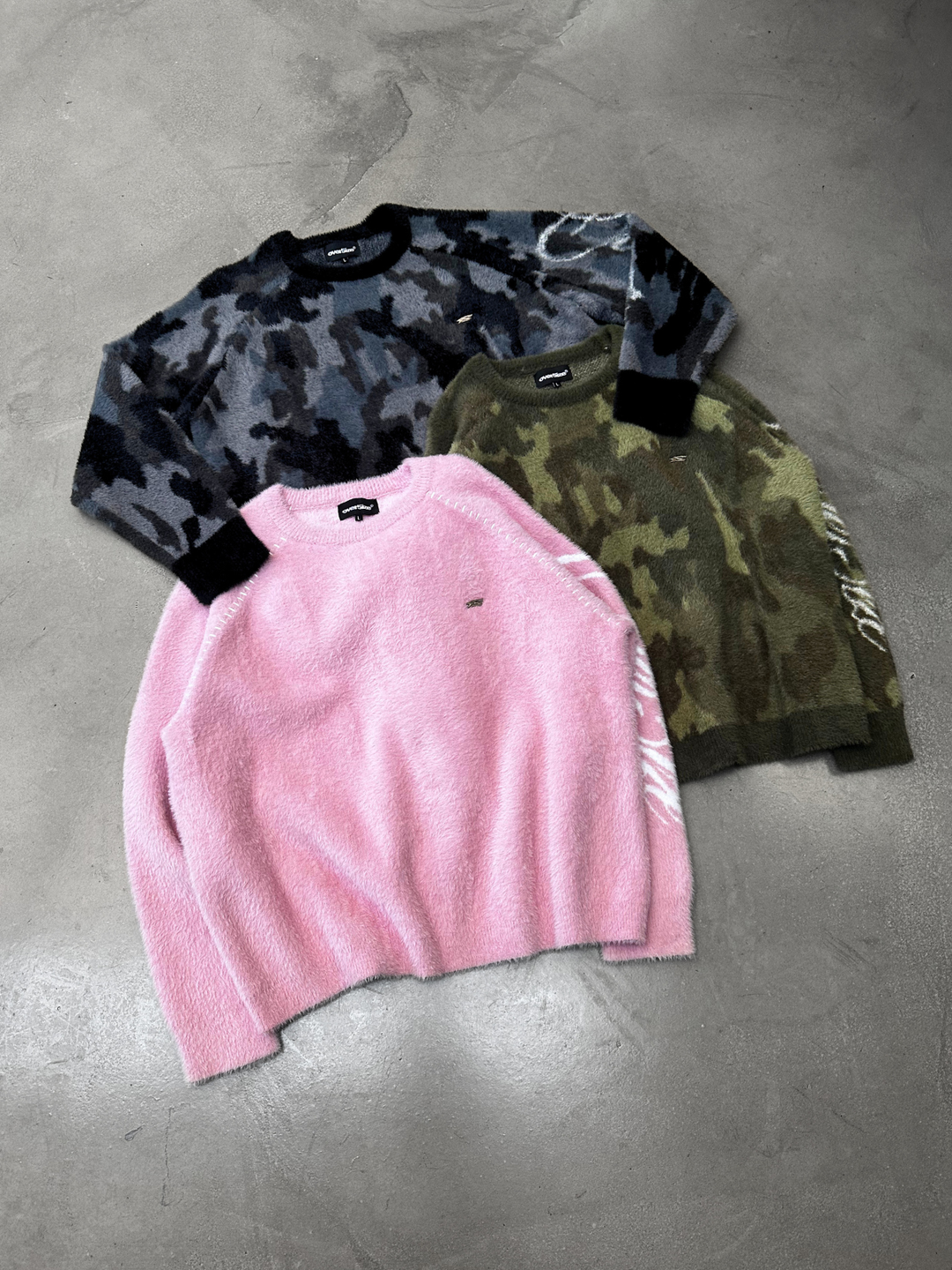 OVER5IZE “wildy” MOHAIR SWEATER PINK