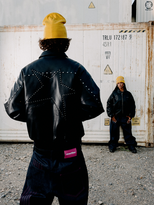 OVER5IZE “studdy” LEATHER JACKET