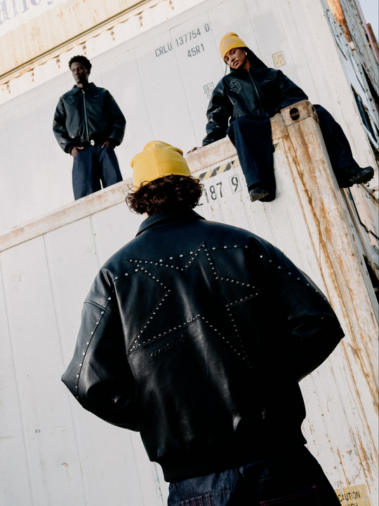 OVER5IZE “studdy” LEATHER JACKET